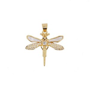 Chains Gold Plated Dragonfly Pendant Necklace Good Luck Charm Taxidermy Jewelry Bridesmaid Gift For Her Beautiful Accessory