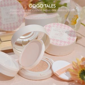 Face Powder Gogotales 2 In 1 Double Layer Air Cushion Makeup Pressed Powder Set Foundation Whitening Long Lasting Oil Control Face Makeup 230921