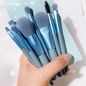 Makeup Brushes Tools 8Pcs Mini Travel Women Set Portable Soft Concealer Brush Beauty Foundation Eye Shadow Tool Eyelash With Bag 230922