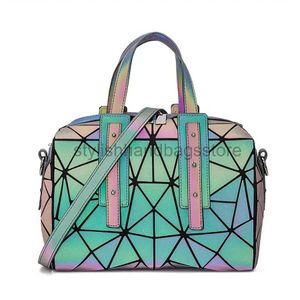 Kreuz Körper Neue Geometrie Leuchtende Schulter Taschen Für Frauen Luxus Boston Tasche Große kapazität Handtasche Weibliche Designer Umhängetaschen Foldingstylishhandbagsstore