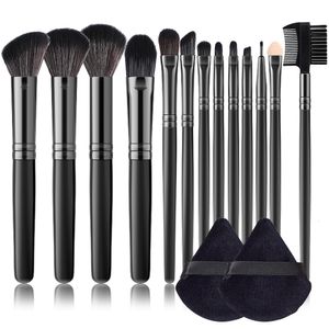 Makeup Brushes Tools 13 PCS Set With Podwer Puff Foundation Blush Powder Eyeshadow Lip Blending Brush Beauty Tool Cosmetic 230922