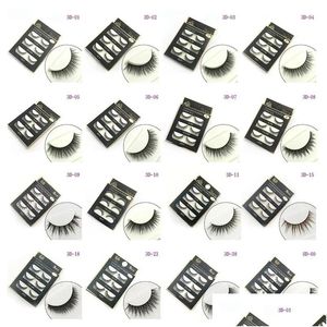 False Eyelashes 3D 16 Styles Handmade Beauty Thick Long Soft Lash Fake Eye Lashes Eyelash Y 3001078 Drop Delivery Health Makeup Eyes Dhj5U