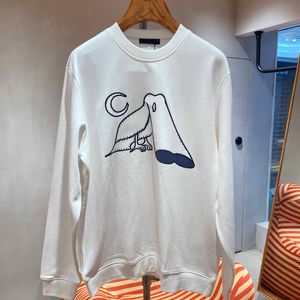 Toppdesigner designer mode high street bomull tröja pullover hoodie andningsbara män och kvinnor djur tryck avslappnad hoodie