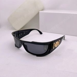 4446 Männer Frauen Sonnenbrille Wrap Rechteckform 67mm Mode Sonnenbrillen UV400 Sonnenschutz Brillen Vintage Ovale Sonnenbrille Einfach für Bergsteigen Angeln