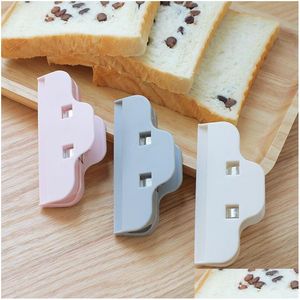 bag clips food sealing clip moisture-proof snacks storage bags large plastic puches closure with 3 colors available drop delivery ho dhuke