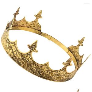 Bandanas Crown Cosplay Kreative Leistung Haar Zarte Eisen Dekorative Frauen Retro Drop Lieferung Mode Accessoires Hüte Schals G Dhdaw