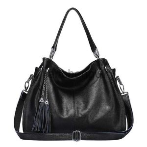 Bolsas de noite Bolsas de couro de alta qualidade para mulheres outono inverno nova Europa e Estados Unidos da América cem com bolsa de borla casual ombro crossbody senhoras b