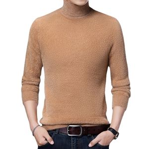 Męskie swetry dzianiny w swetrze turtleck duży rozmiar swobodny pullover jesienna jesień zimowa koszulka bazowa mężczyźni ciepłe lapy top s3xl 230922