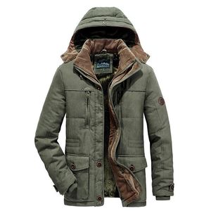 Men s Down Parkas Thick Warm Coat Long Fleece Hooded Waterproof Jacket Winter Men Outwear Fashion Pockets Parka Jackets mens 230922
