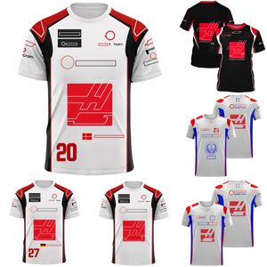2023 F1チームプリントTシャツフォーミュラ1レーシングロゴメンズOネックTシャツエクストリームスポーツショートスリーブアウトドア特大ジャージTシャツ