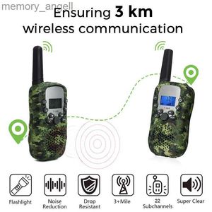 Walkie Talkie 2022 nuovi bambini Walkie Talkie Celular ricetrasmettitore portatile Evidenziare telefono radio interfono 3KM Mini Talkie Walkie giocattoli regali HKD230922