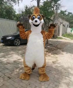 Promocyjny Mongoose Timon Mascot Costume Ręcznie robione garnitury sukienki imprezowe stroje