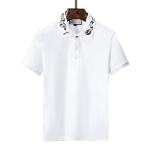 2023-2024 Moda casual Polo camicia da uomo di marca lupo maglietta maschile manica risvolto uomo nero bianco womenTee Homme magliette lettera top M-3XL