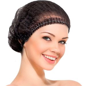 Shower Caps Disposable Hair Head Covers 21 inches Elastic Dustproof Bouffant Caps Breathable Food Service Kitchen Shower Bath Hats Hair Net 230922