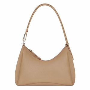 Saco de designer macio grande crossbody sacos de compras 10a clássico cor sólida couro sacoche moda casual um ombro totes bolsas de luxo meia lua xb070