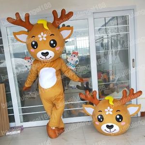 Halloween simpatico cervo sika costumi mascotte simulazione personaggio dei cartoni animati di alta qualità personaggio carnevale unisex adulto vestito vestito da festa di Natale