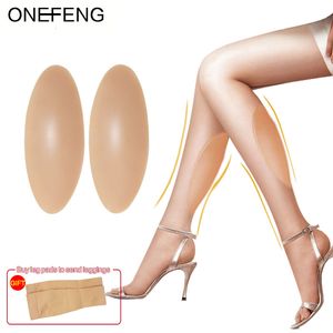 Форма груди ONEFENG Силиконовые накладки на ноги, подушечки для голени для кривых или тонких ног, красота тела, прямые поставки с фабрики 230921