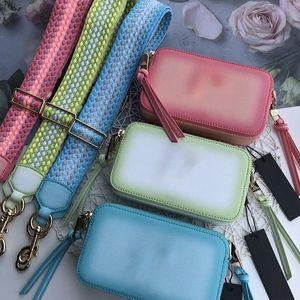 Designerskie torby na ramię luksusowe migawki małe torby w stylu kamery skórzane torby dla kobiet podwójne zamykanie na suwak crossbody kobiet