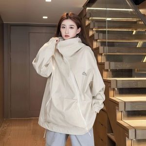 Männer Trenchcoats Jacke für Männer Mantel Frauen Outdoor Diagonal Reißverschluss Apricot Sprinter Casual Lose Trendy Streetwear Paar Grün 230921