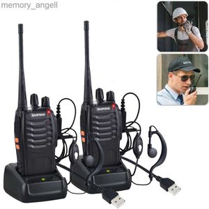 Walkie Talkie 2022. Wireless Walkie Tlakie Handheld Intercom 5kmホテル建設現場のための双方向ラジオコミュニケーター屋外スポーツHKD230922