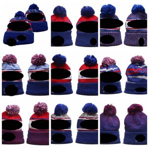 Buffalo''bills''Bobble Hats Baseball Ball Caps 2023-24 Projektant mody Bucket Hat Chunky Knit Faux PO Beanie '' Christmas Hat