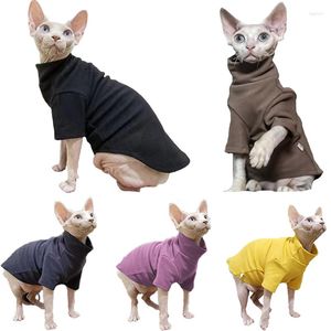 Katzenkostüme, Winter-Rollkragenpullover, haarlose Kätzchen-Kleidung, warme Sphynx-Jacke für kleine und mittelgroße Hunde, Pyjama, weiches Haustier-Shirt, Chihuahua