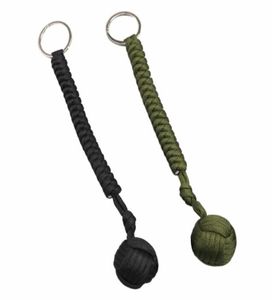 Outdoor Steel Ball Security Protection Bearing Self Defense Rope Lanyard Survival Tool Key Chain Multifunctional Keychain Bracelet2825087