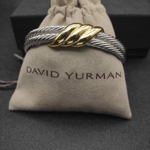 DV Bangle Designer Jewelry David Yurma X 10mm Armband Högkvalitativ station Kabel Cross Collection Vintage Ethnic Loop Hoop Punk Jewelry 7246