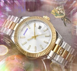 Top Mechanical Automatic Date Men Watches Luxury Simple three pins dial super lumious Clock stainless steel Popular business Self-wind Sweep Watch exquisite Gifts