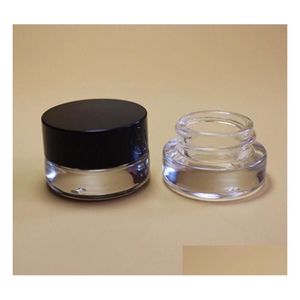 Förpackningsflaskor grossist 500 x 3G Traval Small Cream Make Up Glass Jar with Aluminium Lids White Pe Pad 3CC 1/10oz Cosmetic SN1916 Dhakn