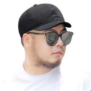 Berets Short Brim Deep Top Cap Big Face Man بالإضافة إلى Sin Sun Hat Male Summer Outdoors Cycling Cotton Sport Cap 54-60cm 59-65cm 230922