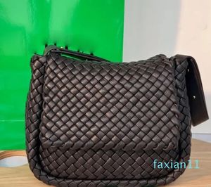 Umhängetaschen für Damen, Cobble-Handtasche, integrierter Reißverschlussbeutel, echtes Intrecciato-Leder, Shopping-Geldbörsen, großes Fassungsvermögen, ausgehöhlter Verbundwerkstoff