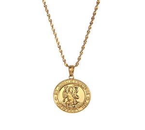 St Christopher Protect Me Necklaces For Women Saint Christophe Pendant Religious Jewelry7314257
