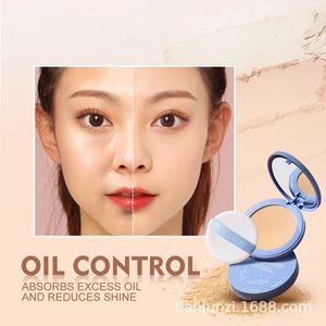 Ansiktspulver ansiktspulver matt finish makeup pulver concealer naturlig olje kontroll makeup pulver kaka som håller ljusare vattentät svettsäker 230921