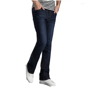 Herrbyxor Japan och Sydkorea plus storlek blossade jeans män stretch stövlar 27-38