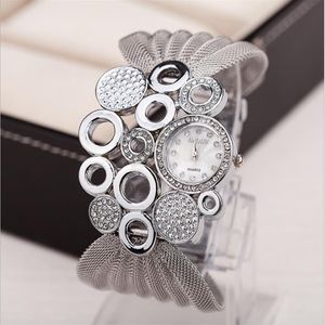 BAOHE Brand Personalized Fashion Clothing Accessories Silver Watches Wide Mesh Bracelet Ladies Watch Womens Wristwatches275c