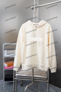 Xinxinbuy Men Designer Bluza z kapturem 24ss Nowy Jork Letter Hafdery Długie rękaw Kobiety Czarny Białe Blue S-2xl