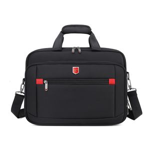 Briefcases Men's Business Briefcase Laptop Bag Waterproof Oxford Cloth Men Computers Handbags Portfolio Male Shoulder Travel Messenger Bags 230922