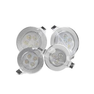 Downlights LED Downlight 3W 5W 7W 9W 12W 15W Lâmpadas embutidas redondas 85-265V incluem ponto de driver para sala de estar Cozinha Down Lights Drop Dh9Kz