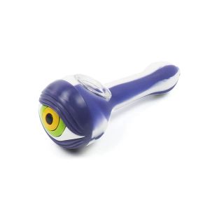 Eye design Smoking Hand Pipe High Quality Thick silicone Detachable Oil Pipes hot selling ZZ