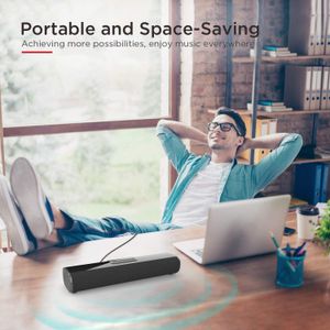 Soundbar 50 W Fernseher, kabelgebunden und kabellos, Bluetooth-Lautsprecher, Heimkino-Soundsystem, Stereo-Surround mit UKW-Radio, Musik-Center, Boombox HDMI S20