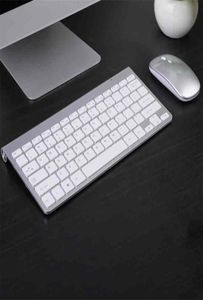 ラップトップノートブック用のUSBレシーバーを備えたミニワイヤレス充電式キーボードとマウスセット24GHz Mac Apple PCコンピューター213492520