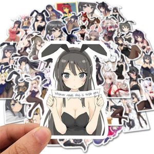 10 50 100 pezzi anime hentai sexy pinup bunny girl waifu adesivi decalcomanie valigia portatile auto camion auto sticker298B