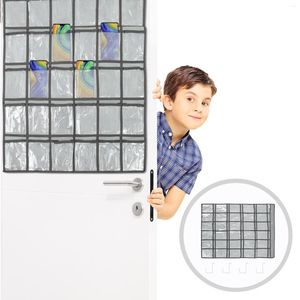 Förvaringspåsar mobiltelefonpåse kalkylator för barn som hänger cell väggmonterad påse som inte är vävt tyg multi-fickor barn