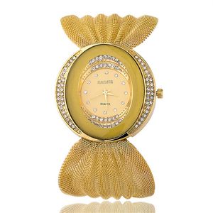 BAOHE Brand Newest Arrival Luxurious Ladies Wristwatch Eliptical Dial Wide Mesh Bracelet Watch Womens Fashion Watches Wristwatches342F
