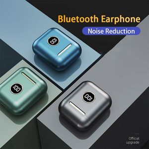 J18 TWS Bluetooth 5.1 Caixa de carregamento de fone de ouvido sem fio Fones de ouvido estéreo Fone de ouvido com microfone para iOS Android ecouteur cuffie Fones de ouvido auriculares no ouvido