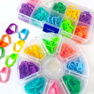 Sy Notionsverktyg Multitil Kvalitet Plastmarkör Holder Holder Needle Clip Craft Mix Mini Sticket Crochet Locking Stitch299a