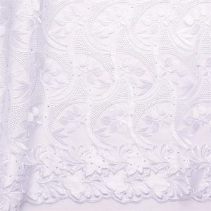 Worthsjlh Popular White African Lace Fabric High Quality Nigerian French Tulle spetstyger broderade nät snören med pärlor282d