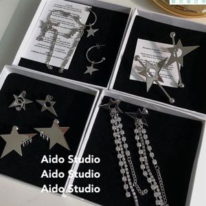 Justine clenquet Star Series Earrings fashion personality lady Pendant Long Earrings Festival gift 5 Styles2755