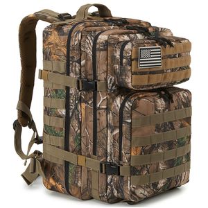 Utomhusväskor Qt Qy Tactical Military Ryggsäckar 45L stor kapacitet Man 3 dagar Army Molle Assault For Trekking Camping ryggsäck 230922